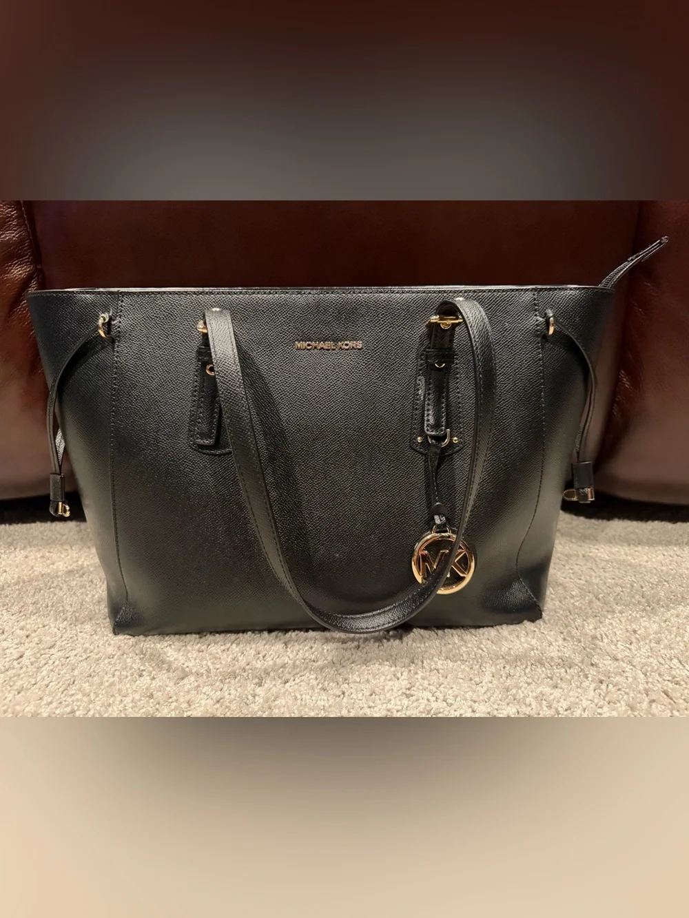 Michael Kors structured leather